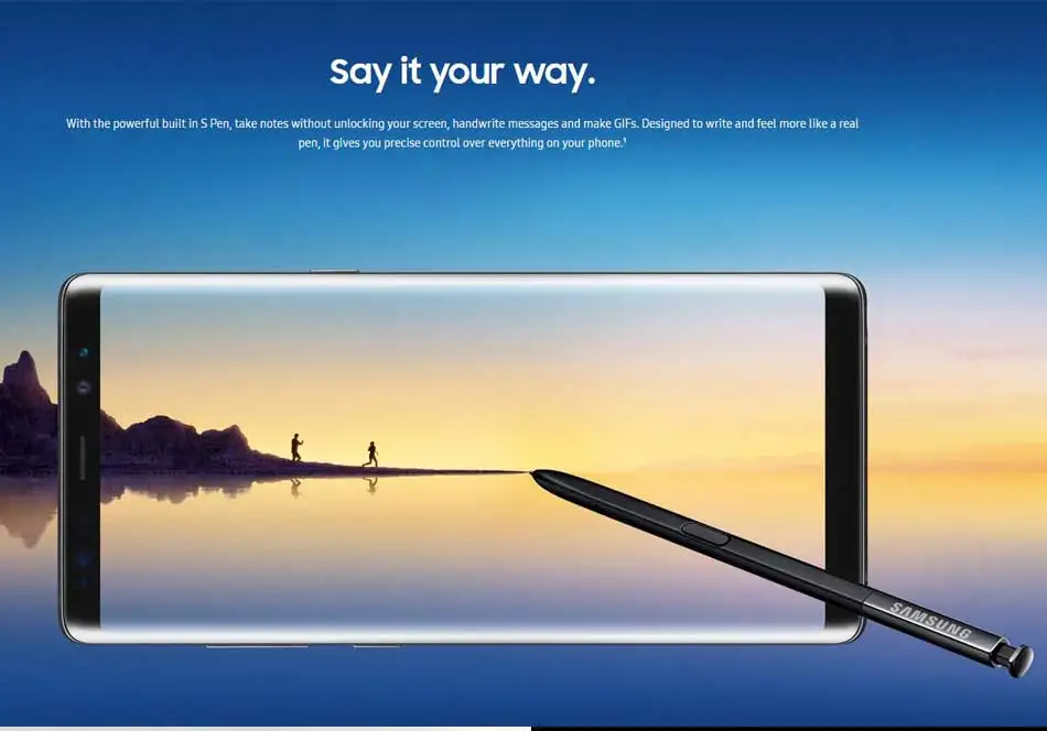 Европейская версия samsung Galaxy Note 8 Note8 N950F мобильный телефон 6 ГБ ОЗУ 64 Гб ПЗУ 6," Exynos 8895 NFC 4G Android телефон