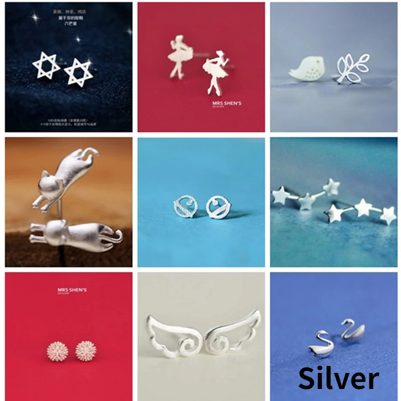 

Женские серьги-гвоздики, небольшие серьги геометрической формы, 32 вида, 2021