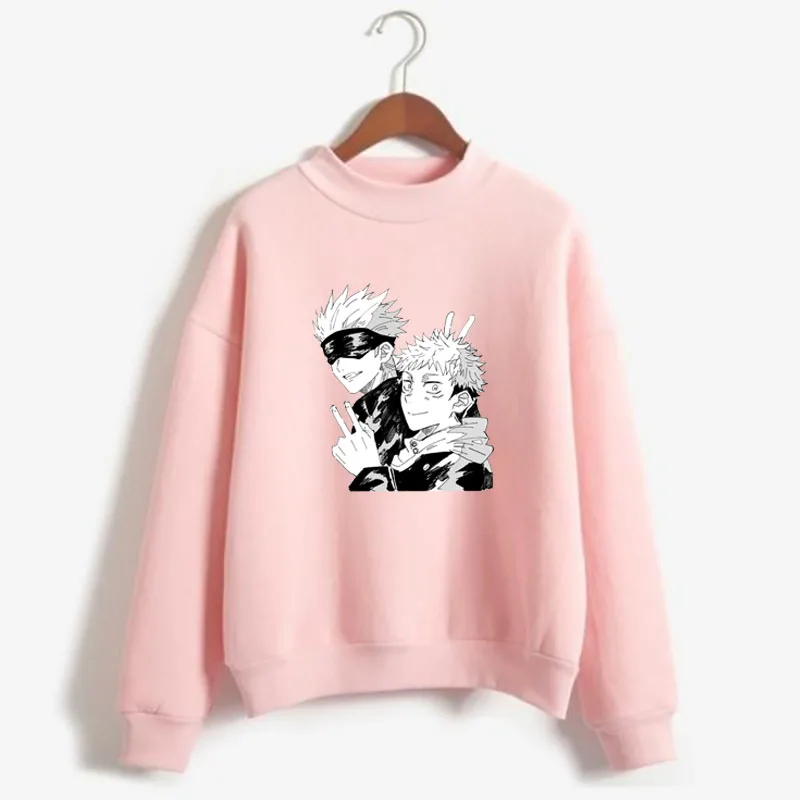 Japan Anime Jujutsu Kaisen Print Sweatshirt Round Neck Long Sleeve pullover Sweater for Women