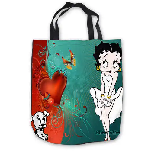 Изготовленная на заказ парусиновая сумка сумки Betty Boop повседневная