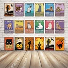 Kelly66 домашних животных Кошки тряпичный синий сиамские полосатый имбирь металлический знак олова плакат домашний Декор Бар настенная живопись 20*30 см Размеры Dy32