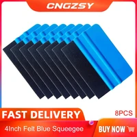 cngzsy 8pcs vinyl blue squeegee durable pp felt wrapping scraper for car window film bubble glass cleaning accessories 3a02