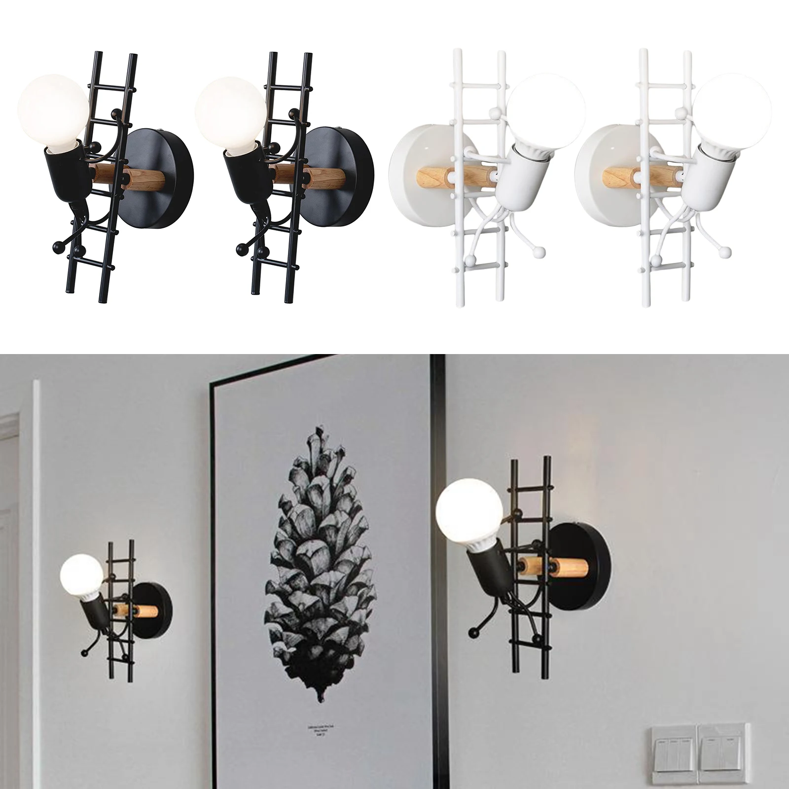 Современные настсветильник светильники с мультяшной куклой