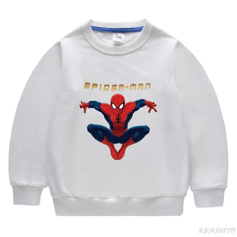 Детский свитер с длинным рукавом и изображением Человека-паука | Детская одежда
