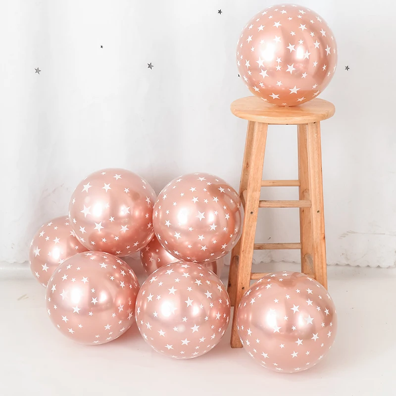 Двухслойный латексный Гелиевый шар золотистый/серебристый 12 дюймов 20 шт. | Дом и