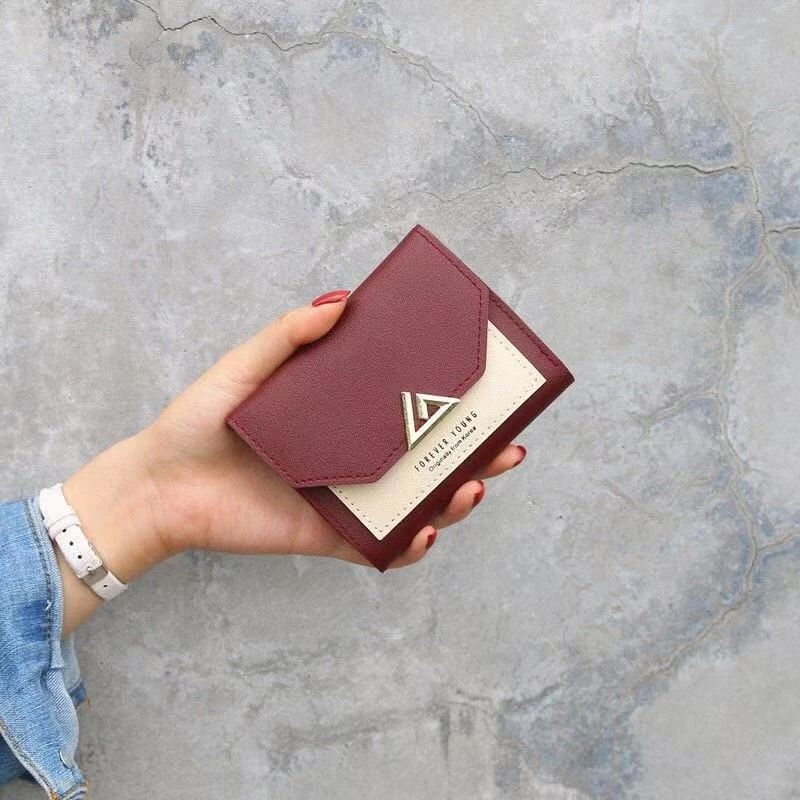 

Leather Hasp Coin Women Ladies Wallet Leather Snap Coin Purse Clutch Handbag Small Mini Card Holder Women Ladies Wallet