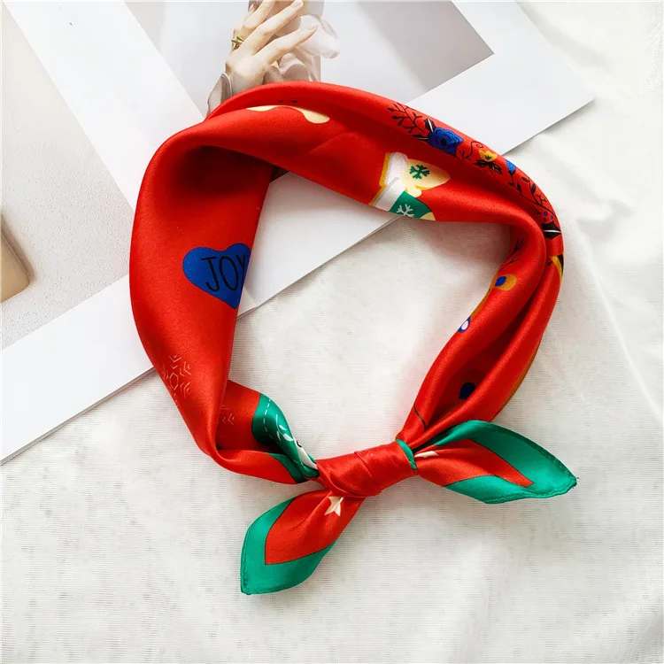 

kids scarf winter autumn children christmas scarf girl neck scarf real silk cartoon scarfs fashion warm scarf woman kerchief