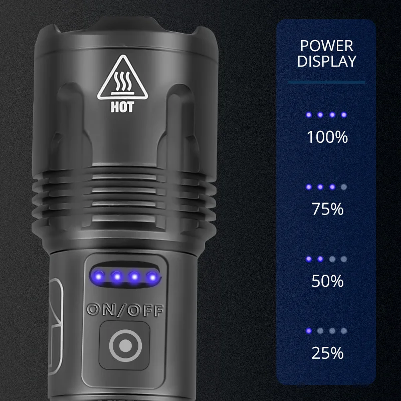 Zoom à Prova Modos de Uso. Xhp160.2 com Lâmpada D'água em 5 Bateria de 5000mah com Suporte para Bicicleta para Presente Lanterna Poderosa Recarregável Led Usb 8 High Quality Luzes e Iluminação