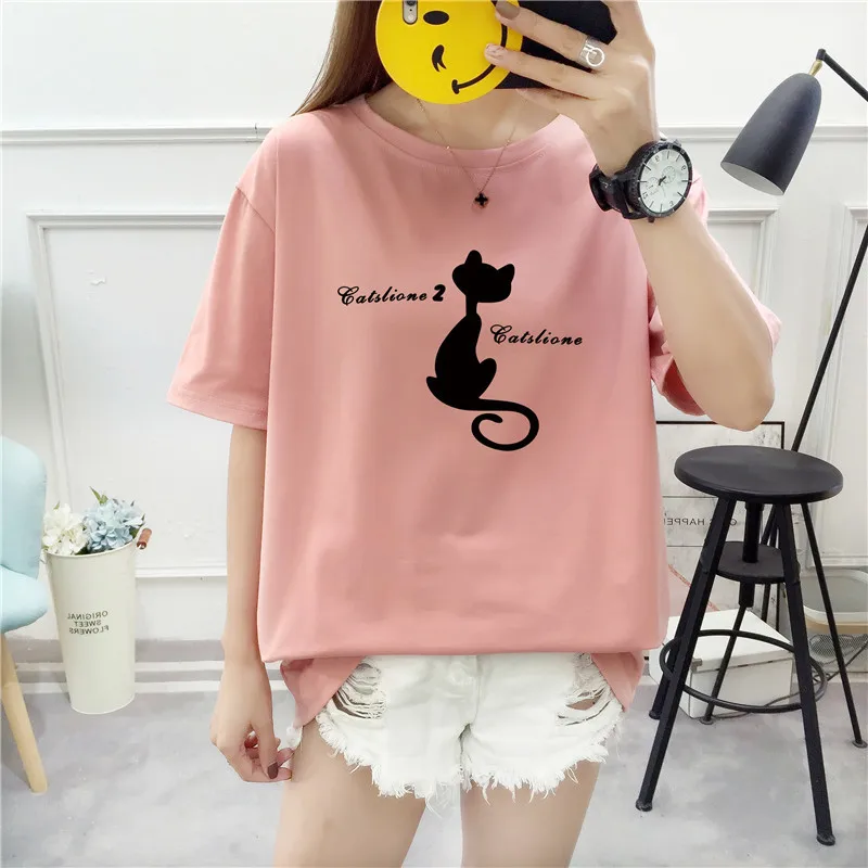 Женская футболка с короткими рукавами большого размера 2020 тонкая рубашка и