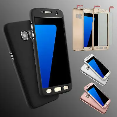 360 Front + Back With Tempered Glass Full PC Hard Case For Samsung Galaxy S7 S6 Note 5 4 3 J5 J7 A3 A5 A7 2017 Cover Phone Cases |