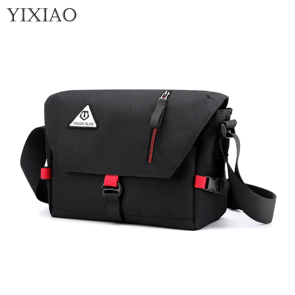 

Модные мужские сумки на плечо YIXIAO, повседневная квадратная сумка-слинг для мужчин, вместительная трендовая уличная дорожная кросс-боди сум...
