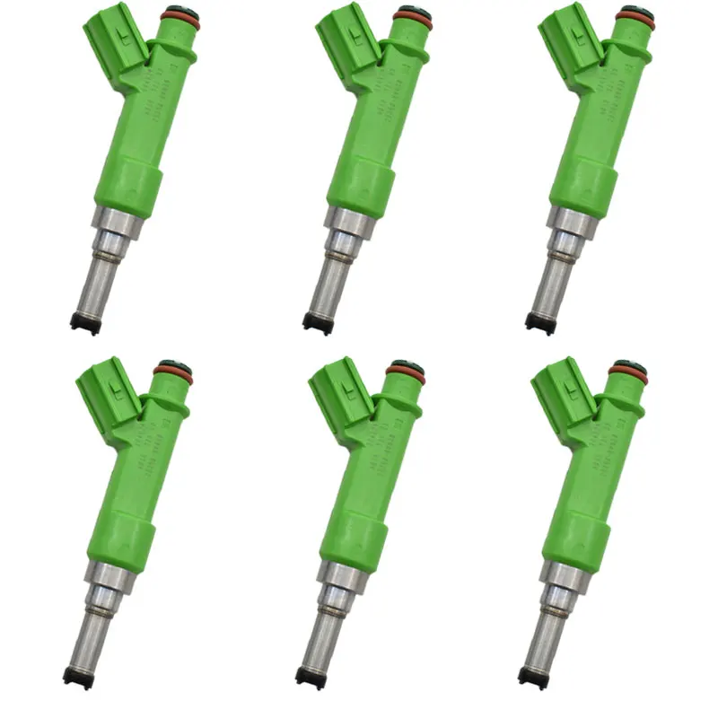 

6Sets 100% Factory Flow Tested Fuel Injectors Nozzle Fit for TOYOTA Camry / Venza / Highlander / Sienna 23250-0V030 23209-09175