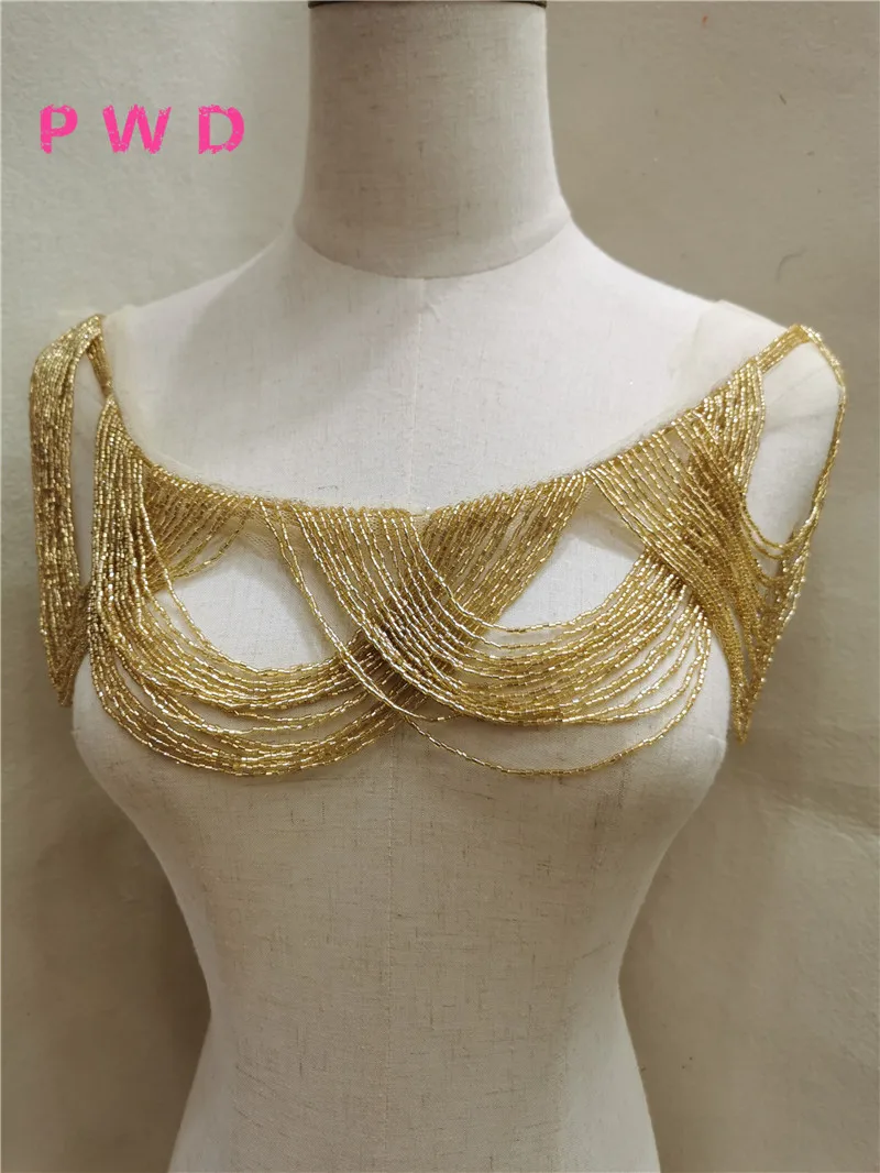 2 шт. отделка бахромой для одежды красивая бисером кружевная лента с кисточками