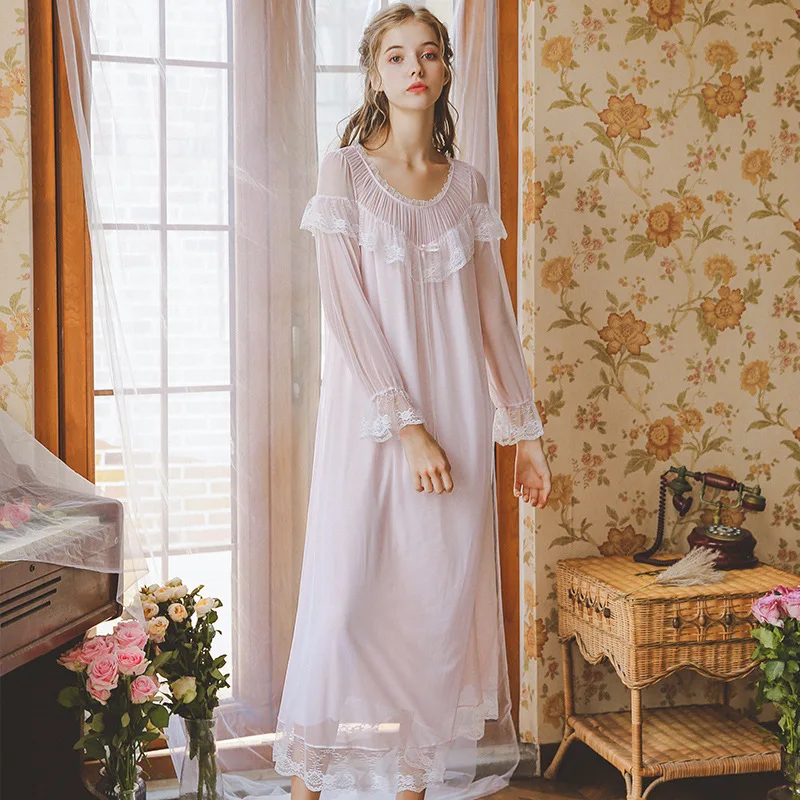 2019 сексуальная одежда для сна в викторианском стиле ночное платье с круглым