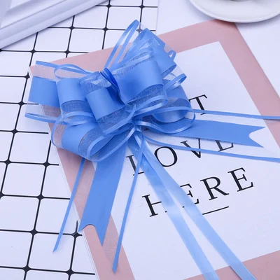 13 100 шт большой размер 50 мм красивый однотонный бант лента подарочная упаковка цветок бант вечерние украшение машины, помещения на свадьбе - Цвет: 13