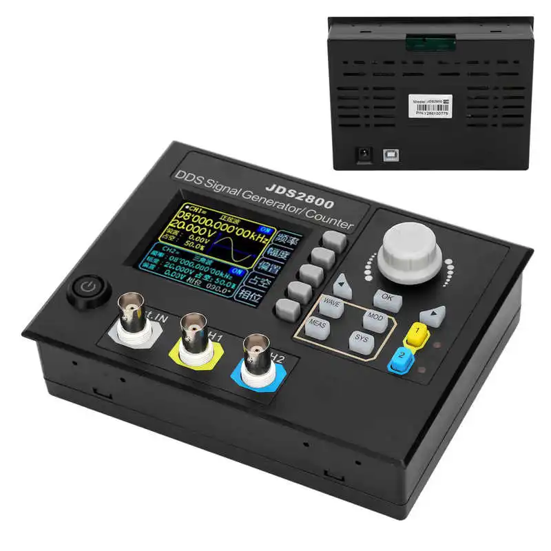 

JDS2800-15MHz Signal Generator Function Signal Generator 2.4in LCD DDS Dual Channel Signal Source AC100- 240V Measuring Tools