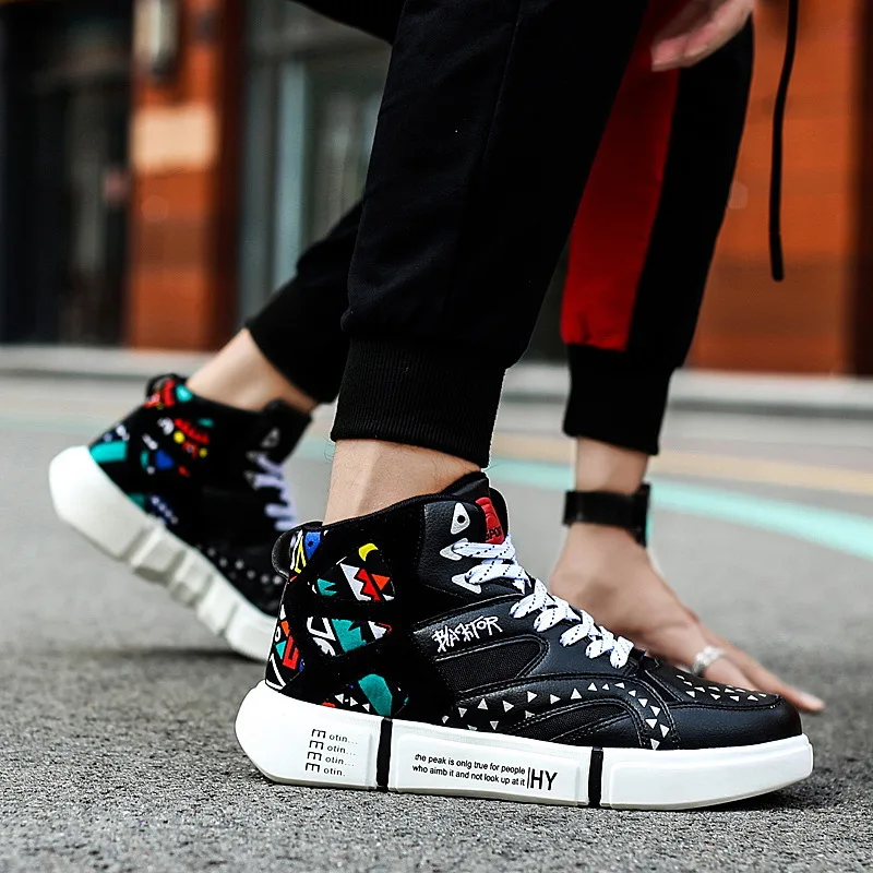 

2021 New Warm Cotton Shoes High Top Sports Shoes Couple Casual Board Shoes Running Shoes