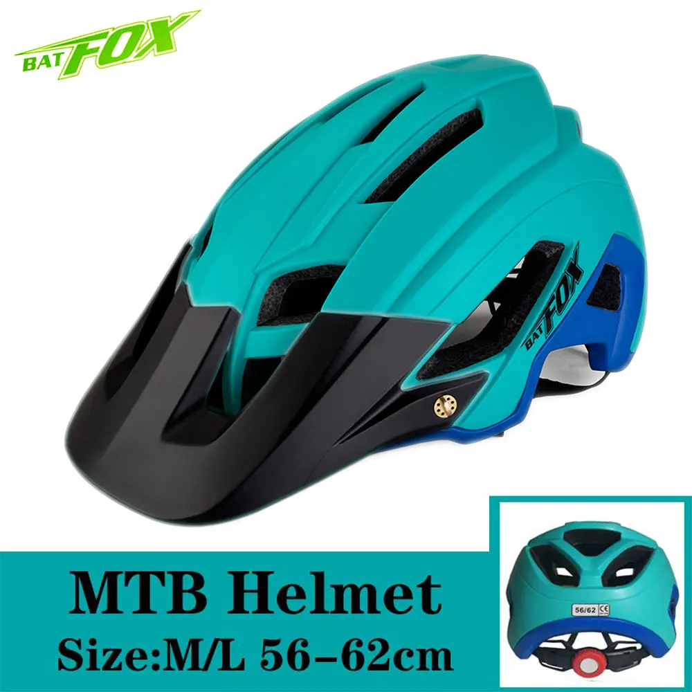 F692-Blue-Black BATFOX велосипедный шлем MTB велосипедный шлем для мужчин Сверхлегкий дышащий шоссейный велосипед горный велосипедный шлем для женщин Casco Ciclismo - Цвет: F692-Blue-Black