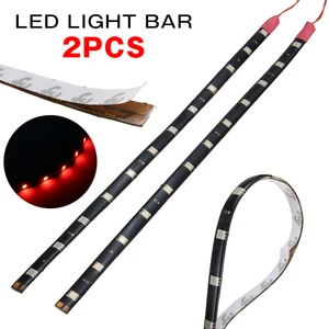 2 шт. Новый 30 см 5050 12 светодиодный гибкий красный светодиодный светильник, сделай сам, украшение для автомобиля, лодки, декоративные водонепроницаемые полоски