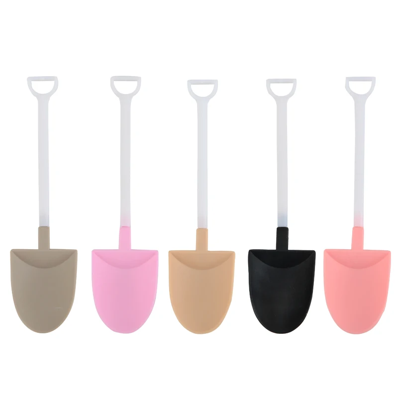 

100pcs! Disposable Mini Shovel Spoons Plastic Flatware for Ice Cream Dessert honey Scoop Tea Coffee Stirring Kitchen Tableware