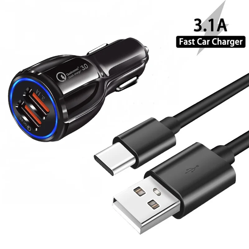 Автомобильное зарядное устройство USB Type-c для Samsung Galaxy S21 S20 FE Ultra Plus 3 1 А A11 A41 A31 |