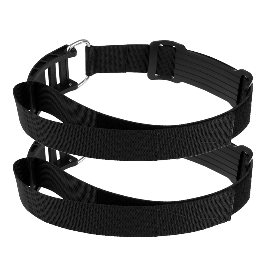 

2pcs Scuba Diving Tank Cylinder Strap Weight Webbing Belt with Buckle Black