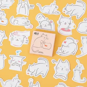 Белая кошка, 45 шт. в партии, фотоальбом для творчества, украшение для рукоделия