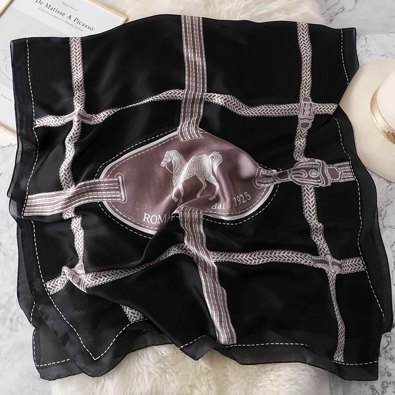 

2020 Spring and summer new Women Fashion silk scarf female new beach Headband muffler lady print Shawl Superior quality scarves
