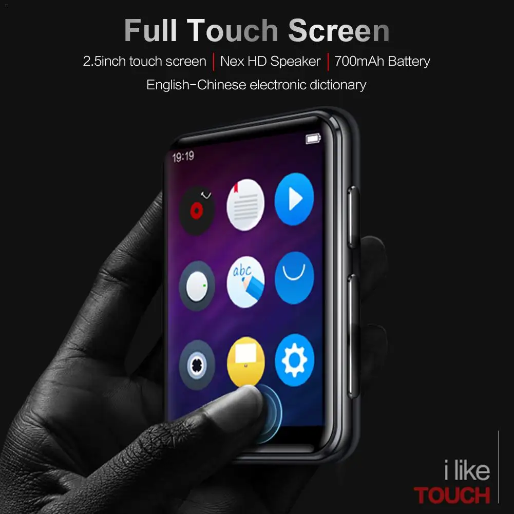 

Full Touch Screen Bluetooth MP3 Music Player With FM Radio Video Player E-book Player MP3 With Speaker For BENJIE X5