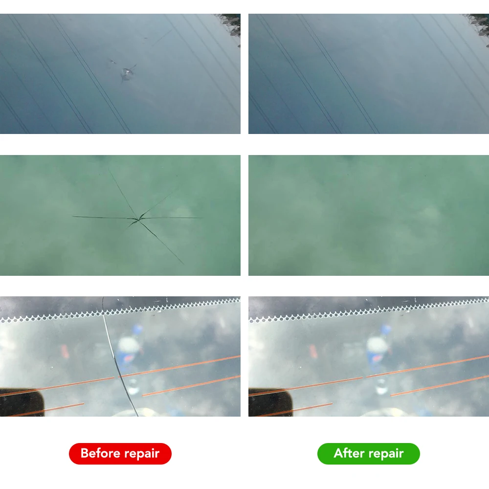 Восстановление и ремонт трещин и царапин на стекле автомобильного окна для Toyota Prado 120 Land Cruiser C-HR Yaris Auris Hilux Corolla Camry RAV4 on.