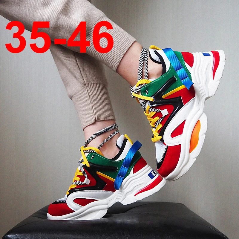 Кроссовки Bomlight женские на платформе толстая подошва массивные модные|Женские