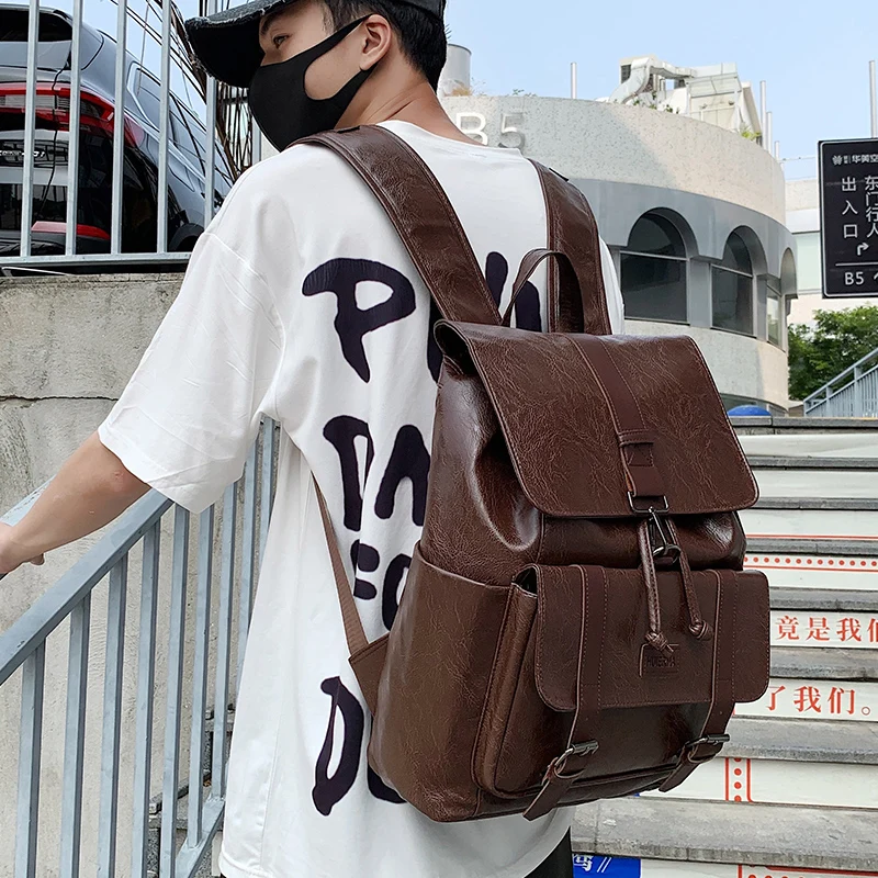 

Рюкзак в стиле ретро для молодых и старших классов, однотонный, 2021