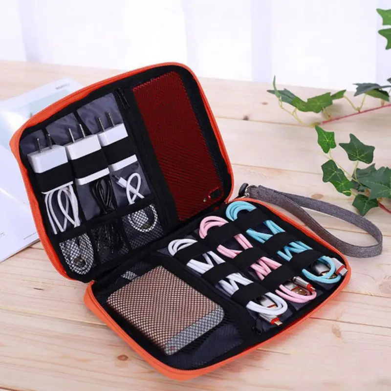 Универсальный Кабельный органайзер для путешествий небольшая электронная