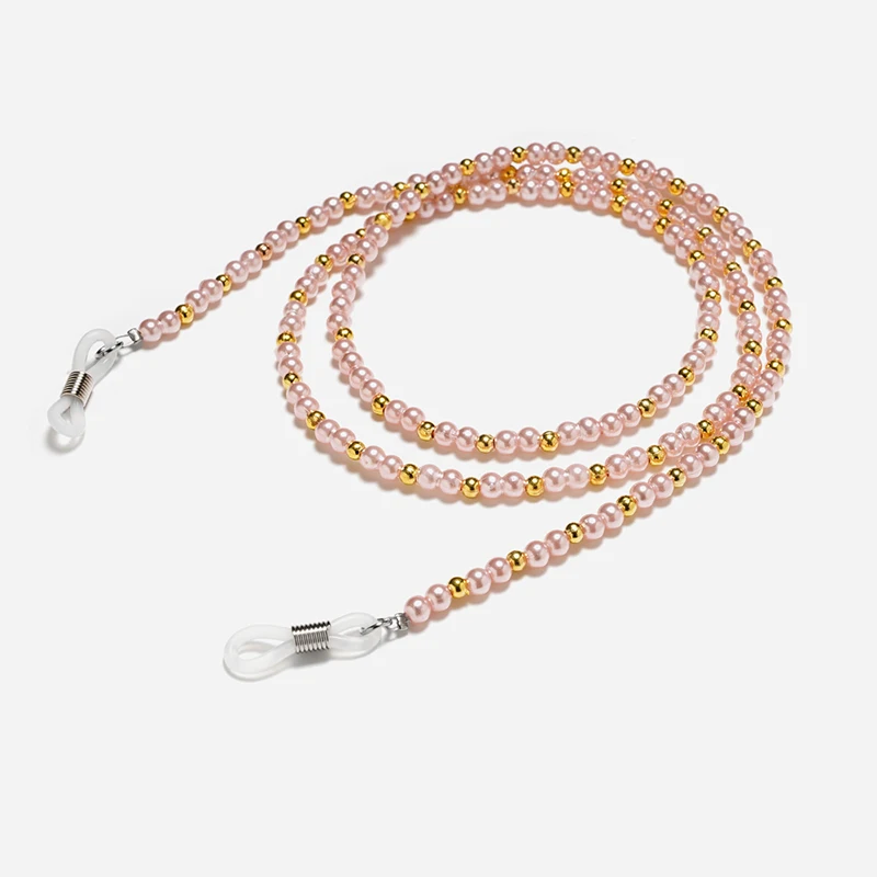 

2021 Multicolor Beads Face Mask Chain Holder Women Sunglasses Eyeglasses Lanyards Hanging Neck Strap Chain Necklace Accessories