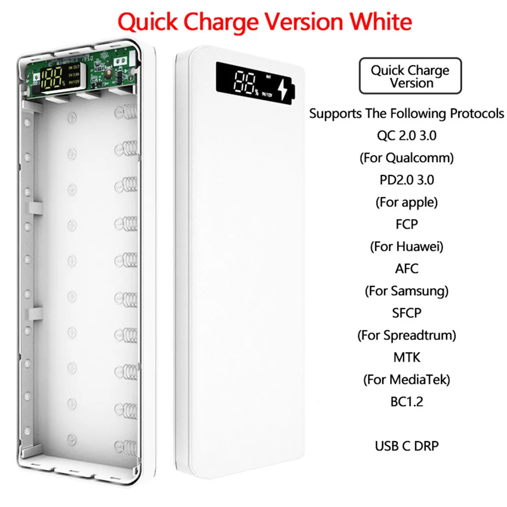 

New Product Launches High-Quality, Non-Removable Welding-Free DIY 10-Cell Battery Set Conventional Accessories Mobile Power Box