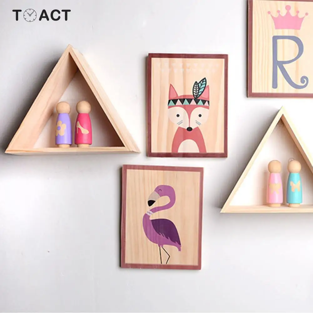 Ins Style натуральная деревянная полка для хранения без узелкового сосны ручная