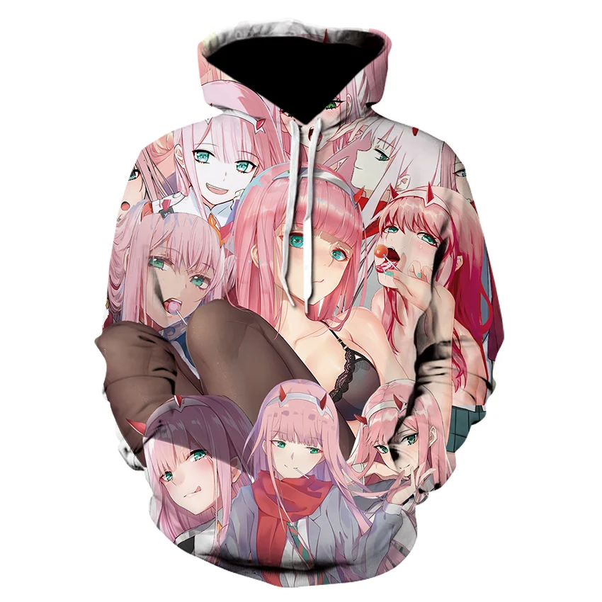 Свитшот Ahegao с 3D принтом Зимняя повседневная толстовка капюшоном в стиле аниме