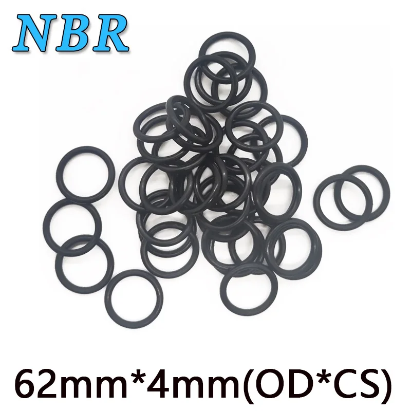 

CS 4mm*OD 62mm Black NBR O-Ring Nitrile Rubber Seal Washer ID 54mm Heat Resistance 100°