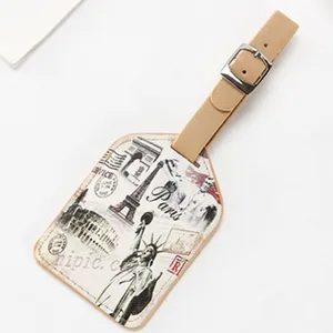 Чемодан кожаный багажная бирка этикетка сумка Подвеска сумка Аксессуары для путешествий башня старый раз имя ID адрес LT08C