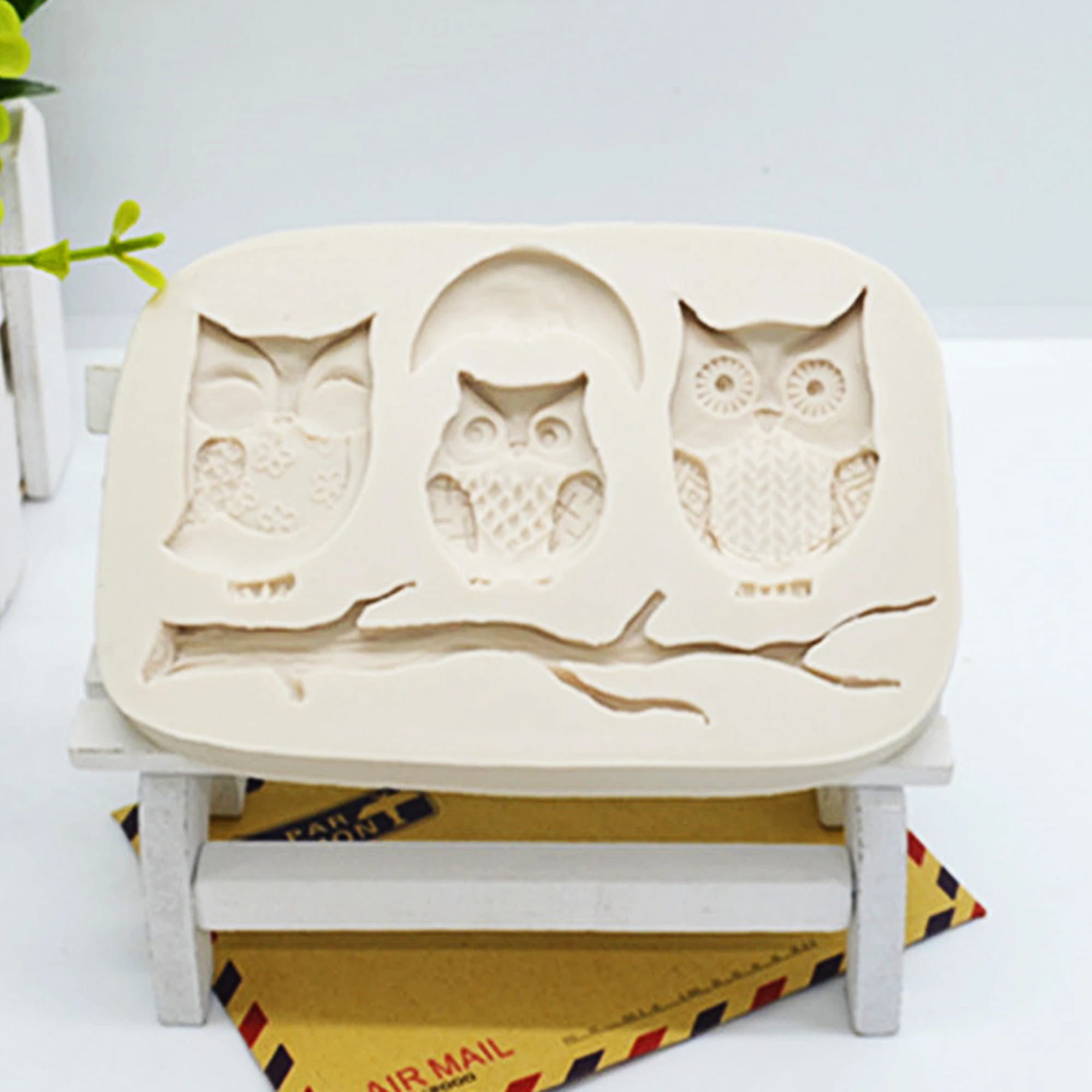 Luyou 1 шт. Совы Fondant силиконовые формы для украшения торта инструменты торт ко дню
