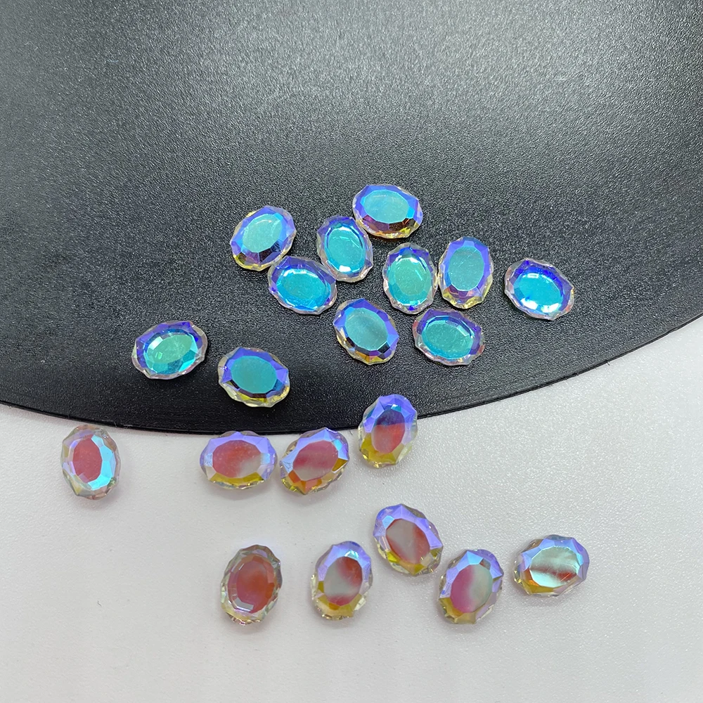 20 шт. прозрачные фиолетовые хрустальные ногти Алмазный страз стеклянные стразы