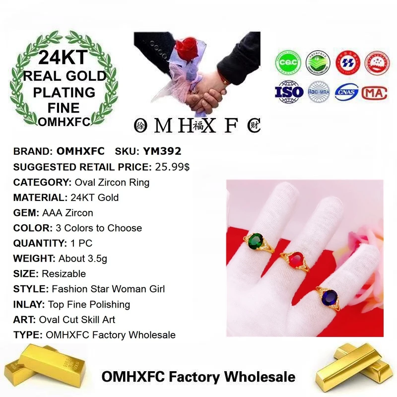 OMHXFC ювелирные изделия оптовая продажа YM392 Европейская мода горячая красивая