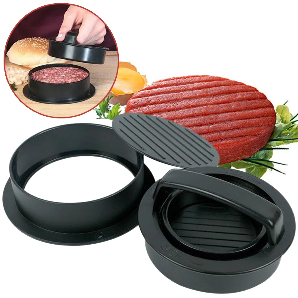 ABS Гамбургер производитель гамбургер Пресс круглой формы с антипригарным