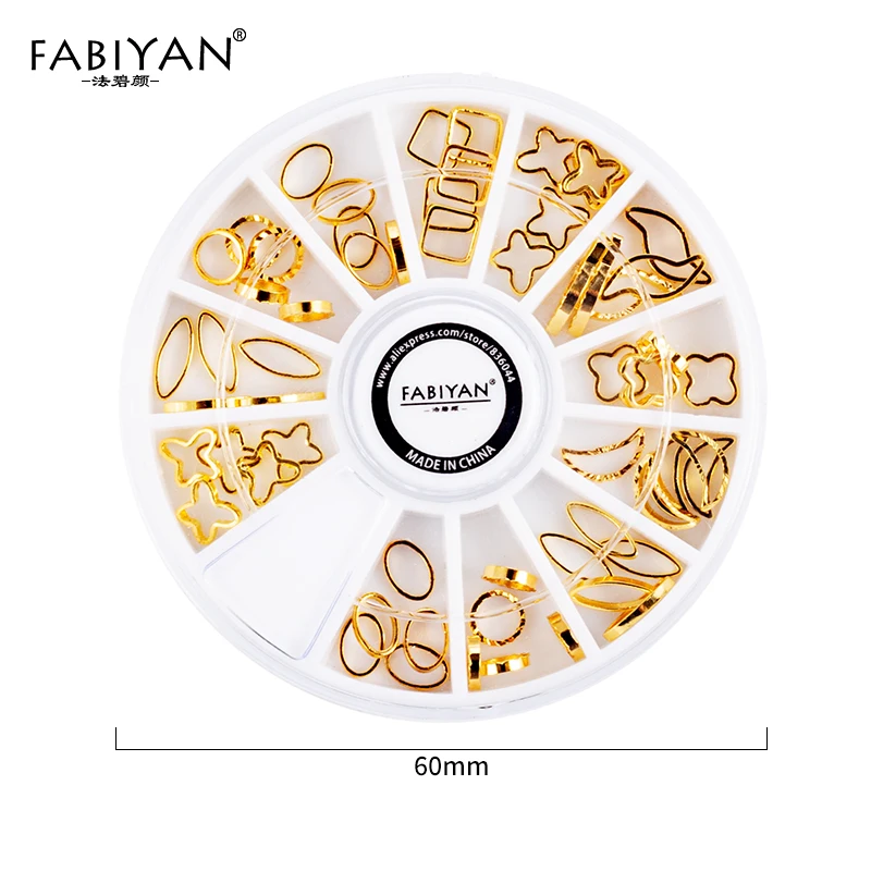 19 4 Color Nail Art Wheel Long Sharp Triangle Rivet Alloy Strip Metal Decoration Accessorie 3D Tips DIY Design Polish Manicure Tool - Цвет: 19
