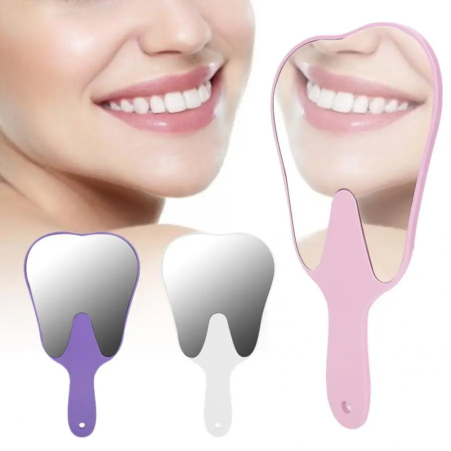 Трехцветное зеркальное косметическое зеркало ручное стоматологический