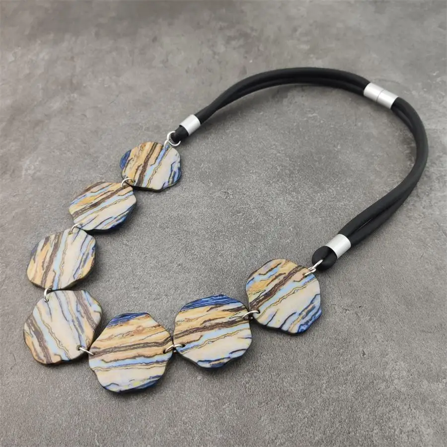 Новое ожерелье с подвеской для женщин резиновые ювелирные изделия ручной работы