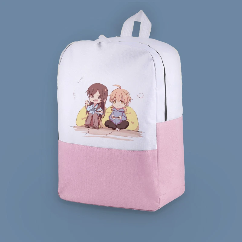 1pcs Anime Bloom Into You Canvas Backpack Satchel Book Bag Student Schoolbag Teenagers Travel Laptop Shoulder Boy Girl Gift |