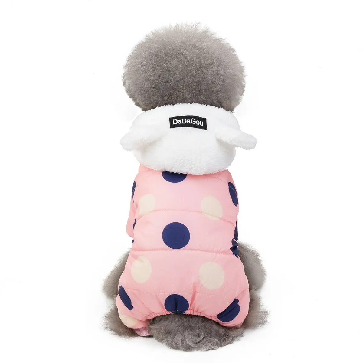 

Soft Dot Warm Pet Clothes for Dog Windproof Jackets Outdoor Fleece Hooded Coats Dog Jumpsuit Rompers Drop Shipping