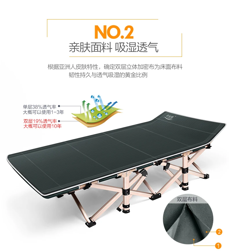 Складная кровать простая для домашнего использования Офисная взрослых