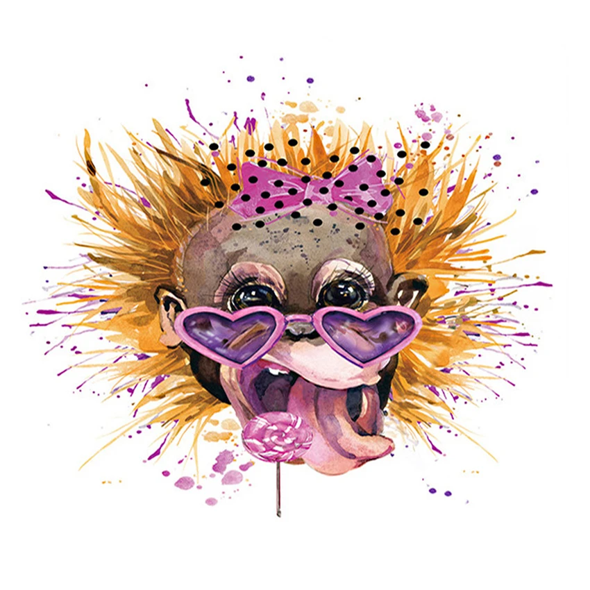 Алмазная 5D картина для рукоделия мультяшное животное круглая акриловая живопись